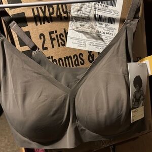 True & Co Gray Full-Coverage Bra Intimates
